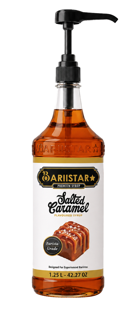 Bariistar Salted Caramel syrup bottle